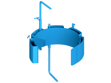 Model 55/30-19B Diameter Adapter with Brackets