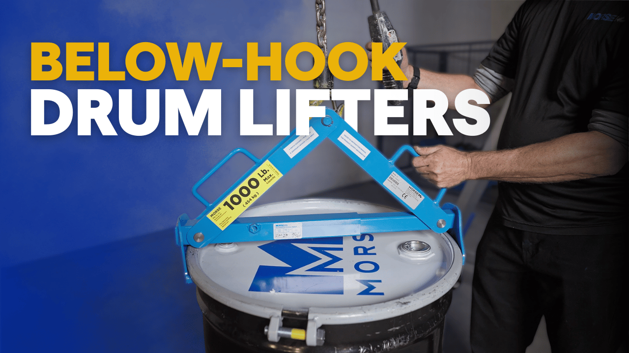 Below-Hook Drum Lifters | Safe, Reliable Drum video image