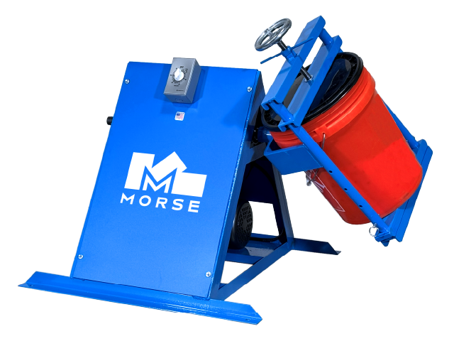 Model 1-305-1 Single Can Tumbler with Timer. Pail mixer blends ingredients inside a sealed can.