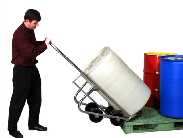 Move drums onto and off pallets