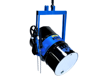 Model 185A-HD Heavy-Duty Below-Hook Kontrol-Karrier to lift and pour a 1500 Lb. (680 kg) drum