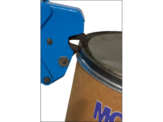Grasp Top Rim of Fiber Drum