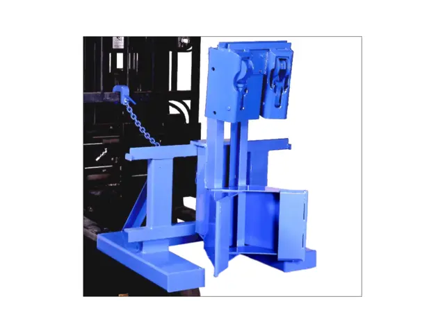 Model 288-1-2H Forklift drum lifter / mover has two heads to handle one rimmed drum