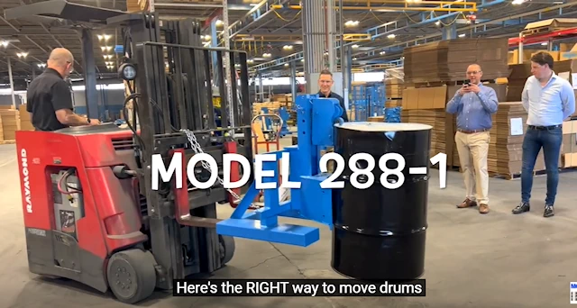 288-1 Safer Forklift Drum Handling video image