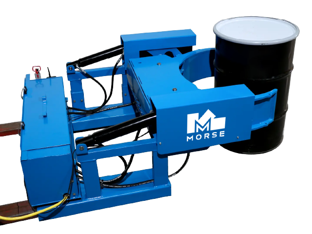 Morse Model 290F GRIP+GO Power-Grip Fork Mount Drum Handler.