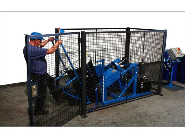 Load upright drum into Drum Tumbler at floor level with your drum truck or drum lifter hoist attachment