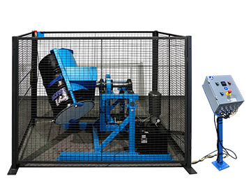 Tilt-To-Load Drum Tumbler with Automated Control Package and Safety Enclosure