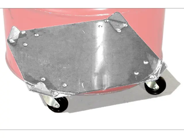 Stainless Steel Square Drum Dolly - Model 34-SS shown for 55-gallon (210 liter) drum