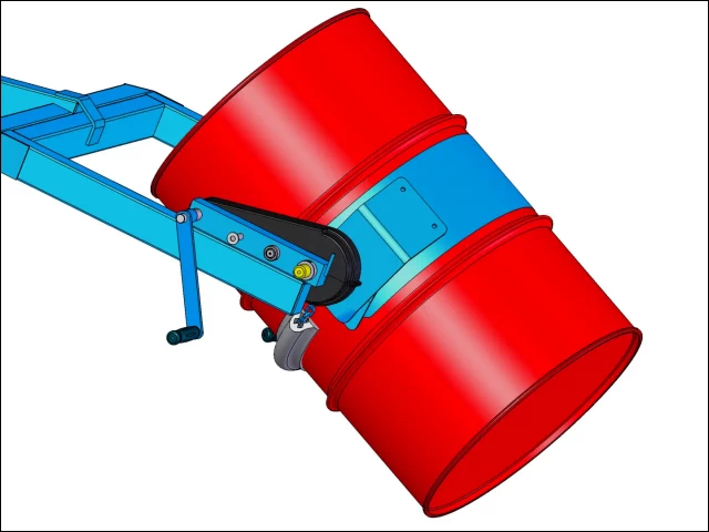 Hand Crank to turn drum