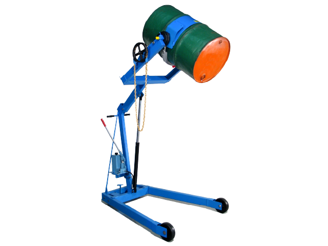 Hydra-Lift Karrier with Spark Resistant Parts has brass pull chain to turn drum and stainless steel cinch chain - Model 400AM-72 shown