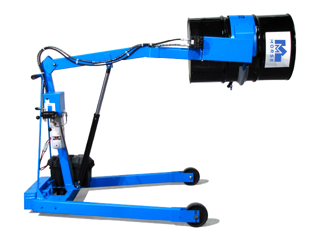 Custom Hydra-Lift Karrier with Extended Reach - Model 400S-XR-115 shown. Drum Handling Equipment from Morse Manufacturing - The Specialist in Drum Handling Since 1923.