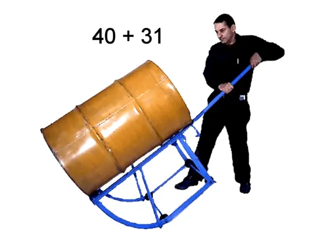 Model 40 Drum Cradle shown with model 31 Tipping Lever