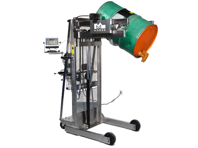 Model 515SS-N-110 Electric Power Lift and Tilt Stainless Steel Scale-Equipped Vertical-Lift Drum Pourer