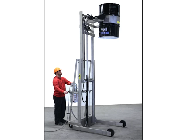 Model 520SS-114 Stainless Steel Vertical Lift Drum Pourer