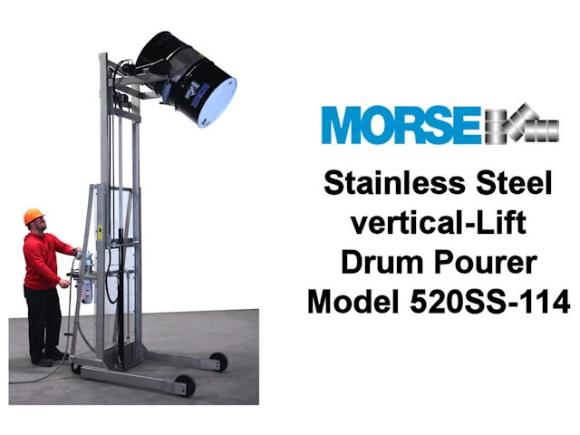 520SS-114 Stainless Steel Vertical-Lift Drum video image