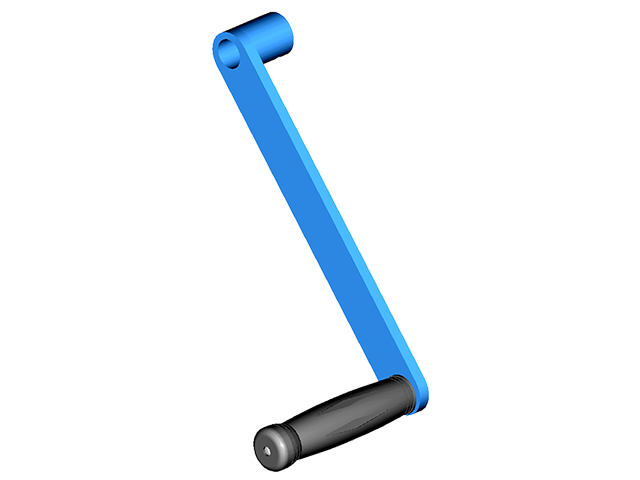 Hand Crank to turn drum