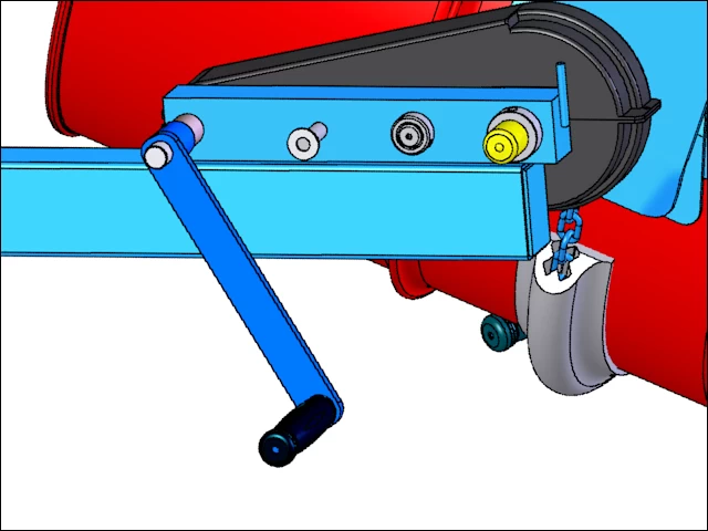 Hand Crank Drum Tilt Control
