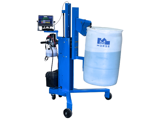 Model 825H-N-125 Scale-Equipped Drum Palletizer with BATTERY Power Drum Lift