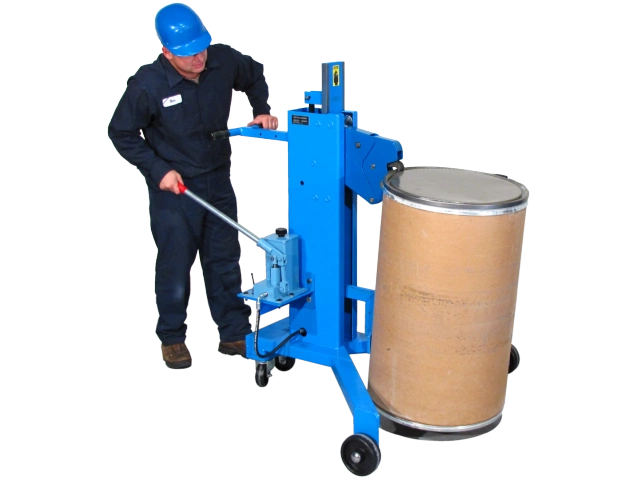 Lift, move and palletize a RIMMED fiber, plastic or steel drum - Model 82H