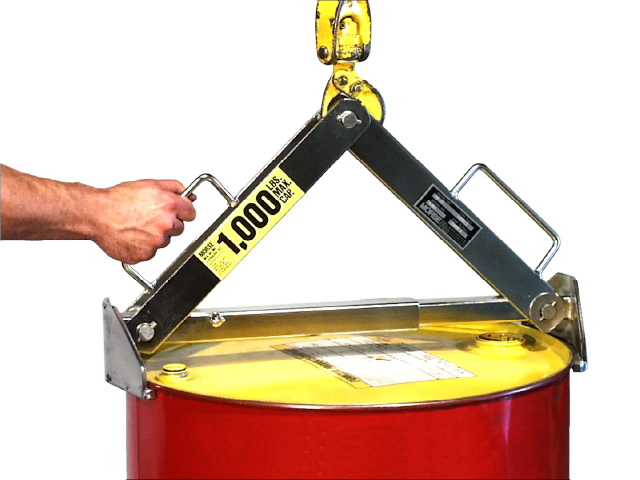 Model 92-SS - Use handle to position on top of drum