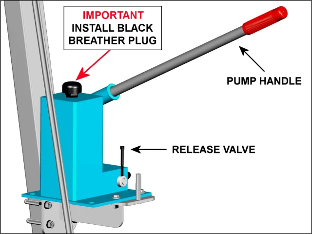 Hand Pump on Stainless Steel Drum Handler
