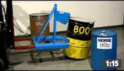286-1 Forklift Drum Handler video image